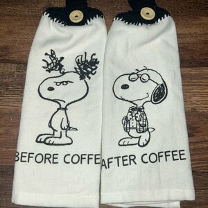 Snoopy Coffee Hanging Towel Set